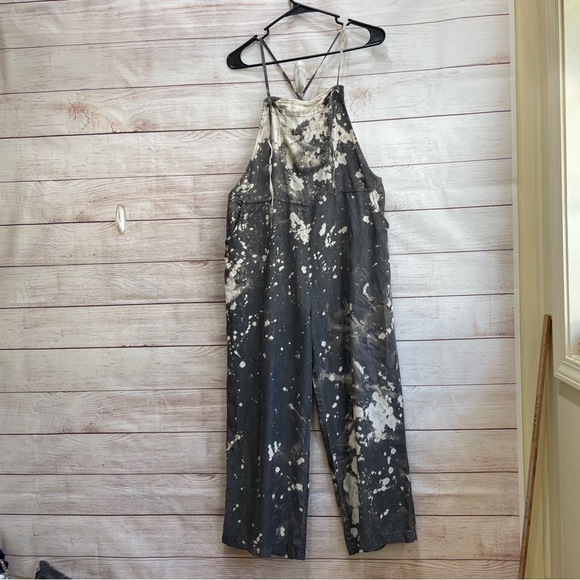 ZENANA SUNSET BOUND ROMPER IN GRAY TIE‎ DYE - Picture 1 of 6